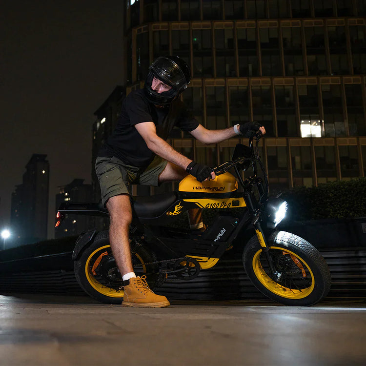 Happyrun electric bikes collection banner featuring durable e-bikes designed for commuting, leisure, and adventure riding.