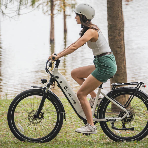 Luckeep electric bikes collection banner featuring commuter and leisure e-bikes designed for smooth and reliable rides