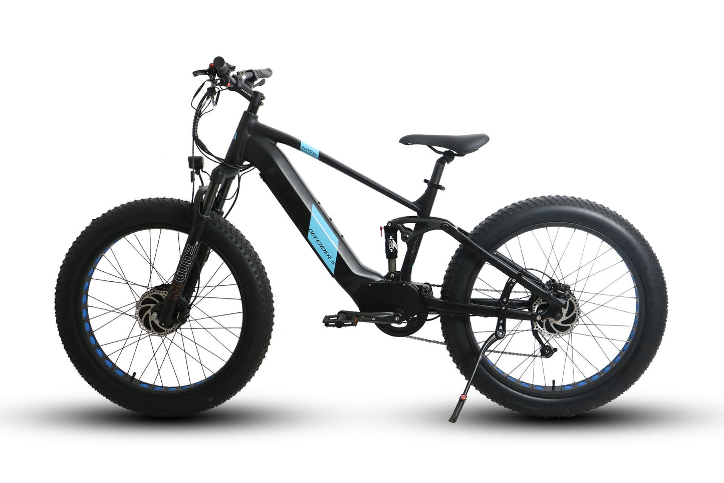 The DEFENDER-S E-Bike by Eunorau - FREE EXTRA BATTERY - Front 48V750W+Rear 48V750W BAFANG Fat Tire Motor with 80 N.m+80 N.m Torque