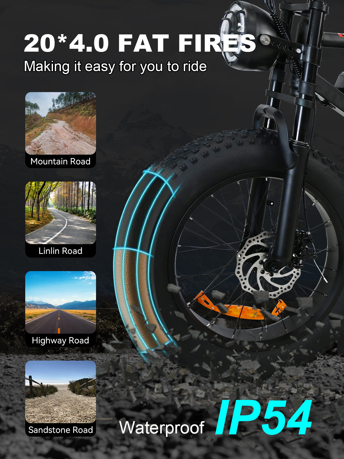 M3 - E-Bike BY Voltcycle - 1000W Electric Bike for Adults, 7 Speed Ebike with 26" Fat Tire, Max 30MPH & 50 Miles,