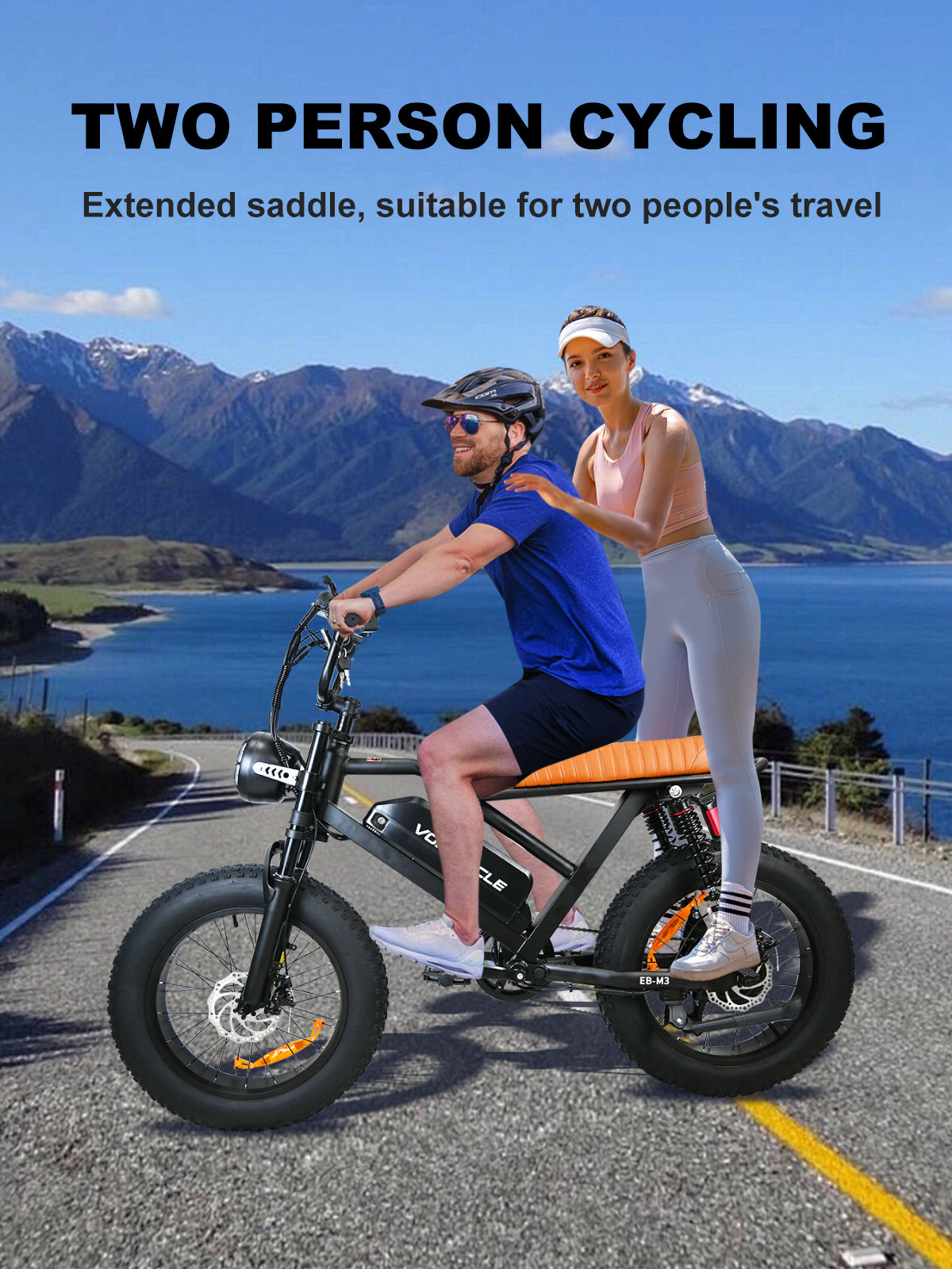 M3 - E-Bike BY Voltcycle - 1000W Electric Bike for Adults, 7 Speed Ebike with 26" Fat Tire, Max 30MPH & 50 Miles,