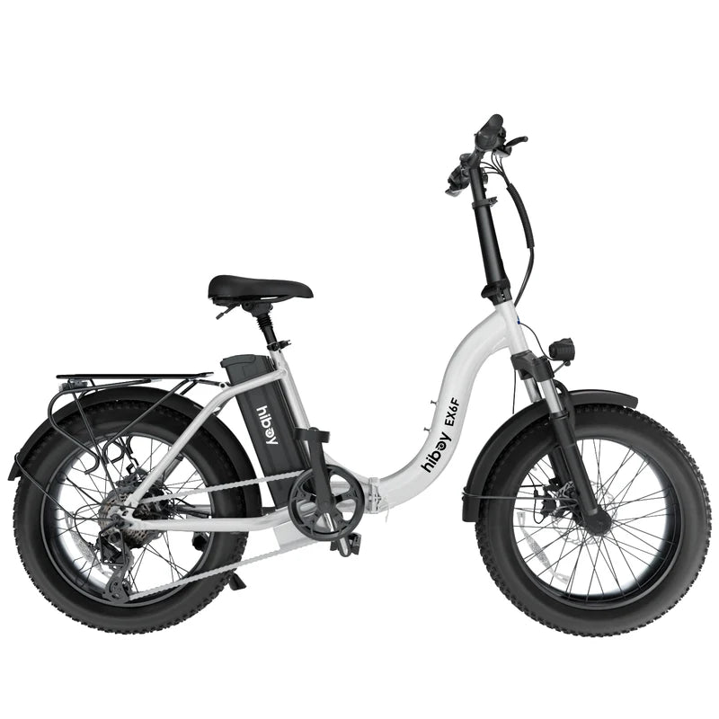 Hiboy EX6F Low-Step Foldable Electric Bike -Front Shocks- 75 Miles - 500 Watts -