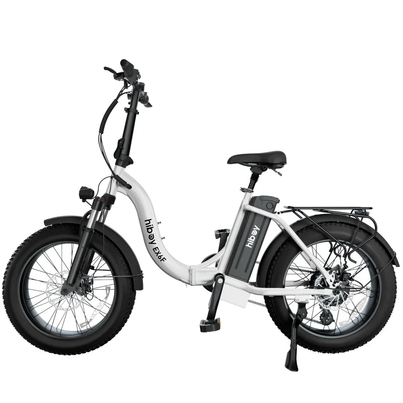 Hiboy EX6F Low-Step Foldable Electric Bike -Front Shocks- 75 Miles - 500 Watts -
