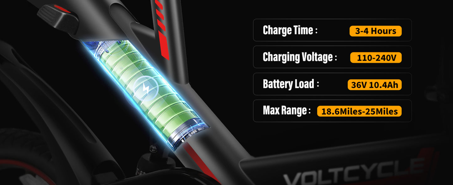 Y1-14 E-Bike by Voltcycle - 14 Inch - Mini Folding E-Bike