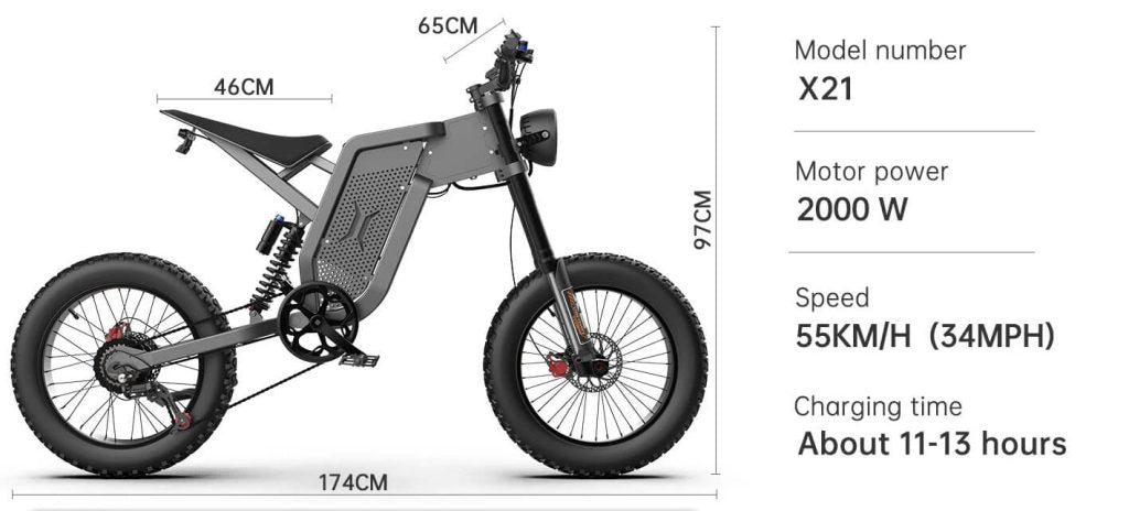 EKX X21 E-BIKE, ELECTRIC BIKE, EBIKE,ELECTRIC BICYCLE