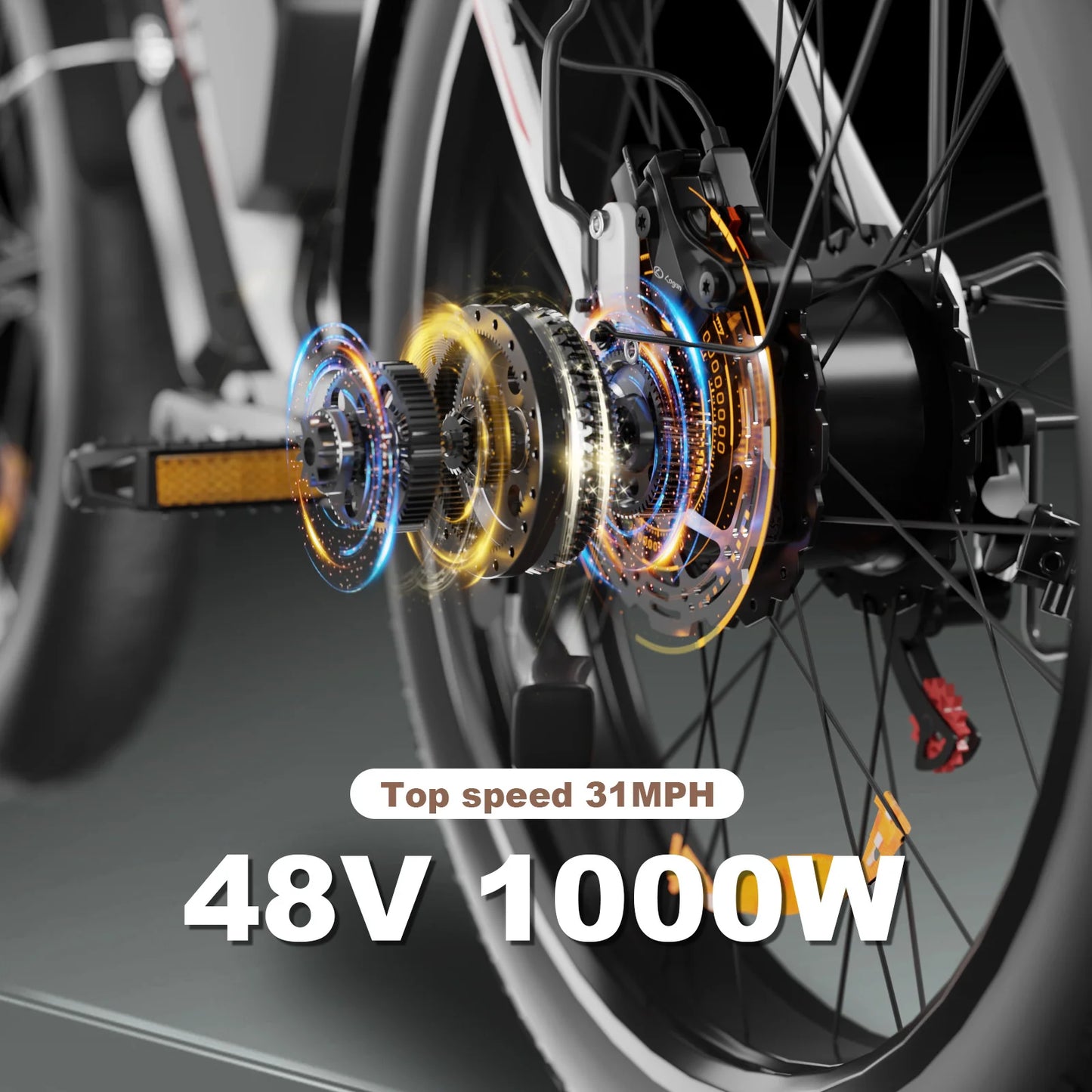 B1 Electric Bike By Bluvall -  31 MPH 60Miles Long Range