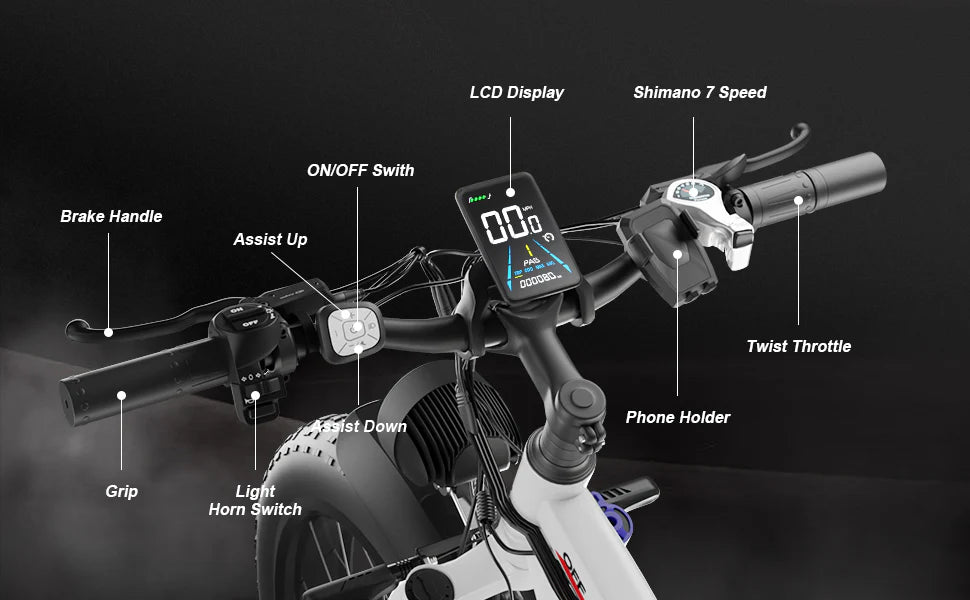 B1 Electric Bike By Bluvall -  31 MPH 60Miles Long Range