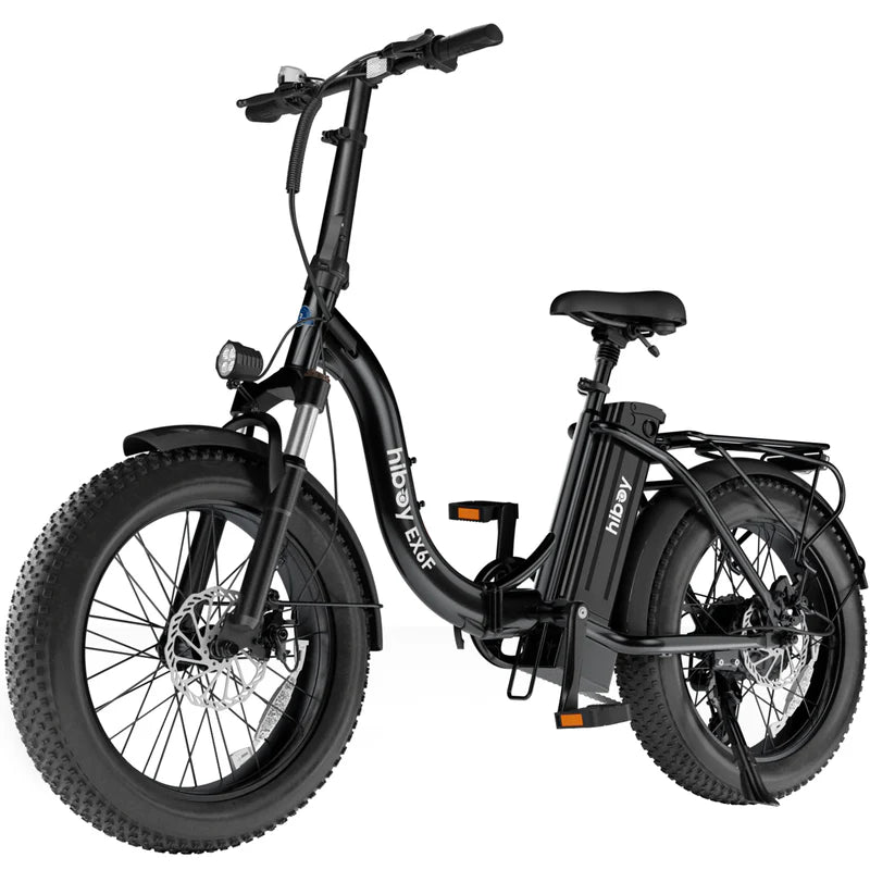 Hiboy EX6F Low-Step Foldable Electric Bike -Front Shocks- 75 Miles - 500 Watts -