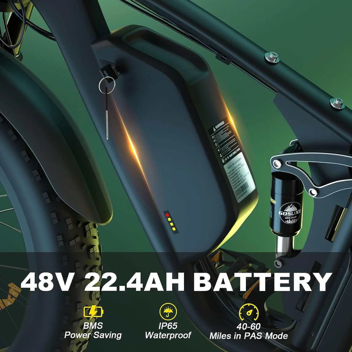 Zeegr S1 E-Bike Dual Motor By Bluvall 35MPH AWD 2000W 60 Miles Electric Bike