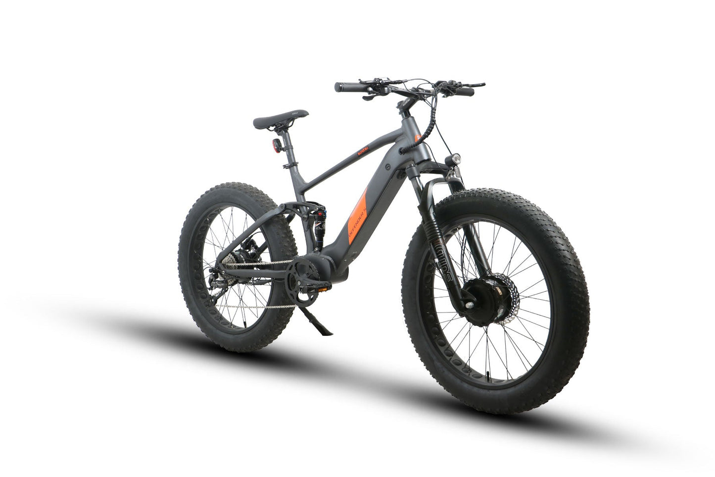 The DEFENDER-S E-Bike by Eunorau - FREE EXTRA BATTERY - Front 48V750W+Rear 48V750W BAFANG Fat Tire Motor with 80 N.m+80 N.m Torque