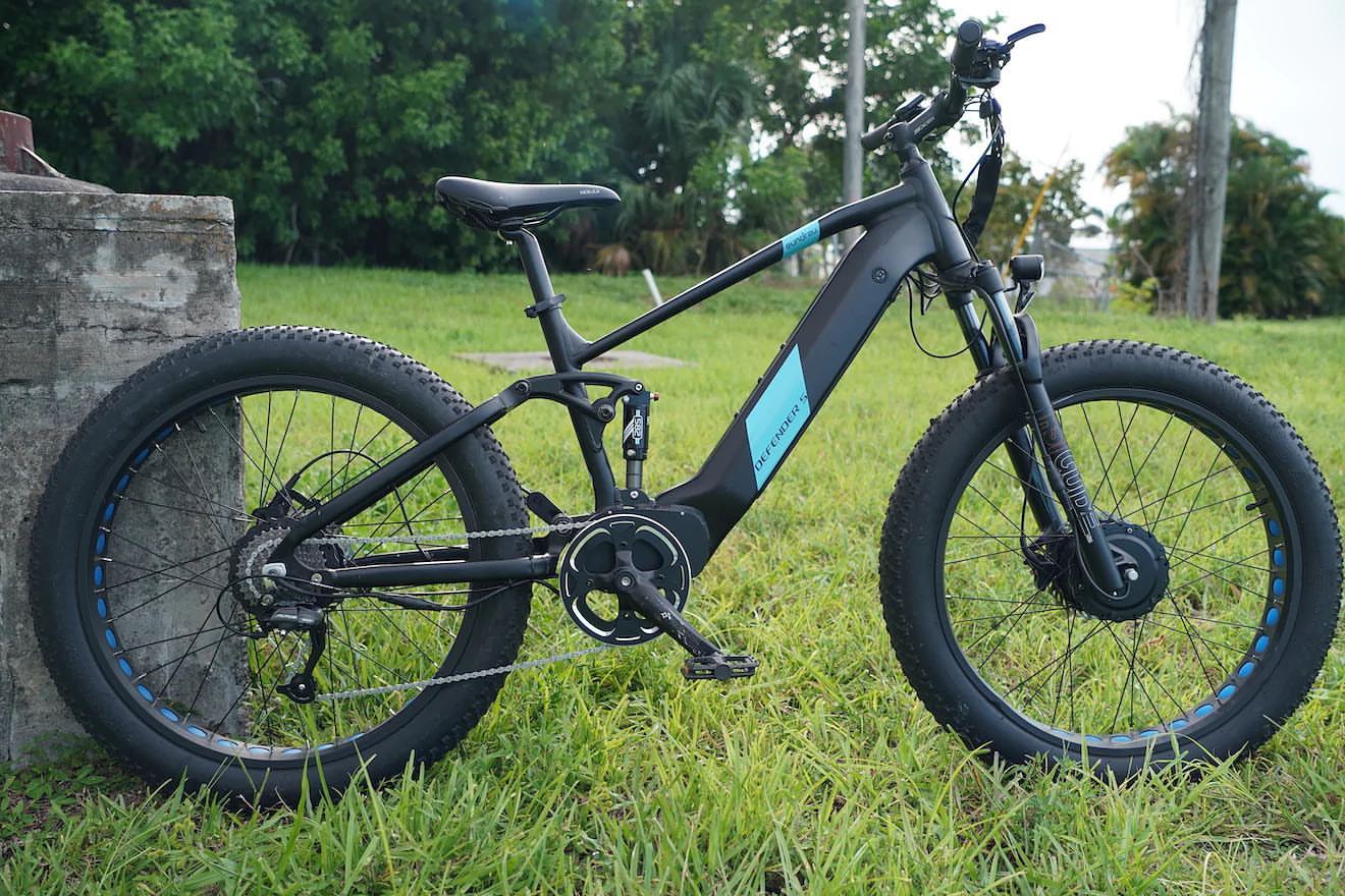 The DEFENDER-S E-Bike by Eunorau - FREE EXTRA BATTERY - Front 48V750W+Rear 48V750W BAFANG Fat Tire Motor with 80 N.m+80 N.m Torque
