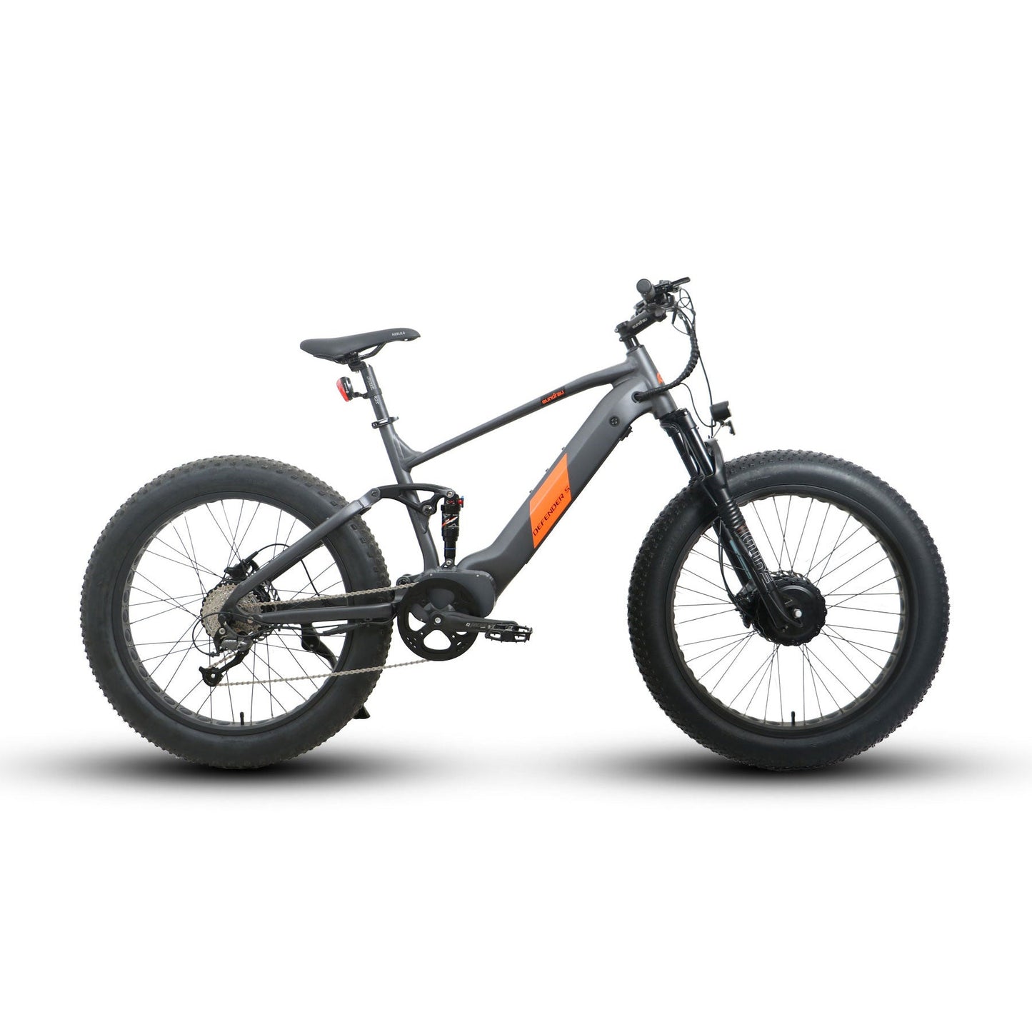 The DEFENDER-S E-Bike by Eunorau - FREE EXTRA BATTERY - Front 48V750W+Rear 48V750W BAFANG Fat Tire Motor with 80 N.m+80 N.m Torque