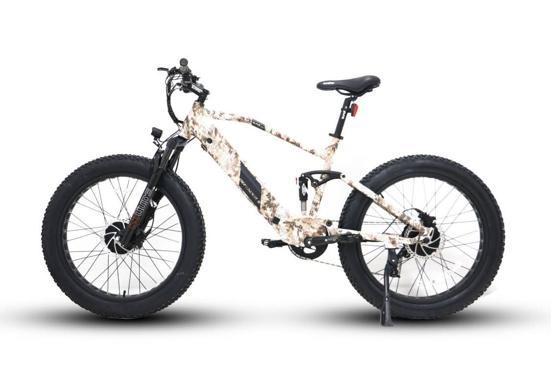 The DEFENDER-S E-Bike by Eunorau - FREE EXTRA BATTERY - Front 48V750W+Rear 48V750W BAFANG Fat Tire Motor with 80 N.m+80 N.m Torque
