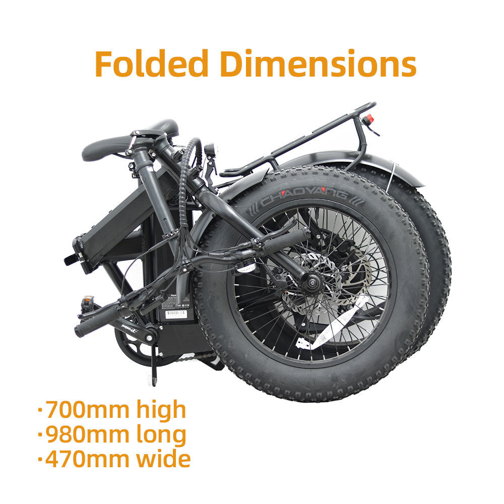 The E-FAT-MN E-Bike by Eunorau   48V/500W brushless DC hub motor HIGH TORQUE installed in the rear wheel