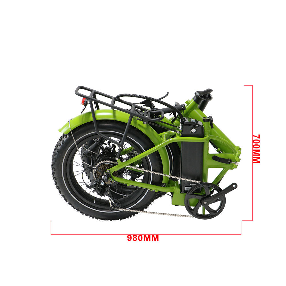 The E-FAT-MN E-Bike by Eunorau 48V/500W brushless DC hub motor HIGH TORQUE installed in the rear wheel EUNORAU INNOVATIVE ELECTRIC BIKES