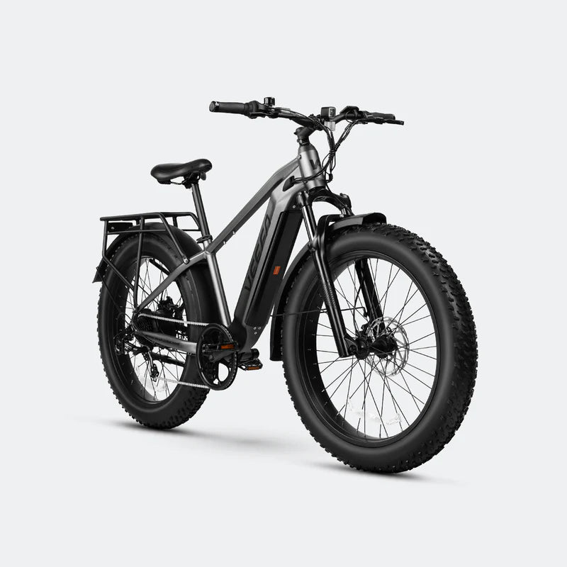 E1 26'' Step-Over Fat Tire E-Bike by Veefa - 750W(Peak 1000W) motor - top speeds of 28 MPH - lockable, removable battery