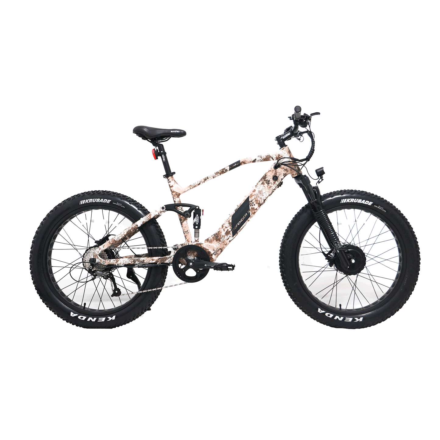 The DEFENDER-S E-Bike by Eunorau - FREE EXTRA BATTERY - Front 48V750W+Rear 48V750W BAFANG Fat Tire Motor with 80 N.m+80 N.m Torque