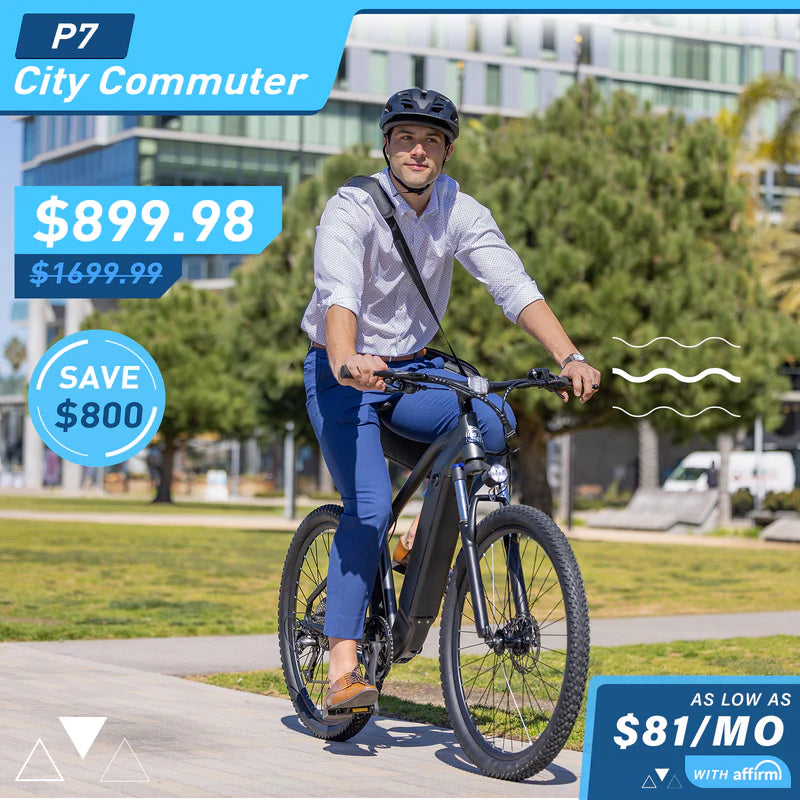 Hiboy P7 Commuter Electric Bike - 500 WATT - 48V - 14.5Ah - UP TO 68 MILES