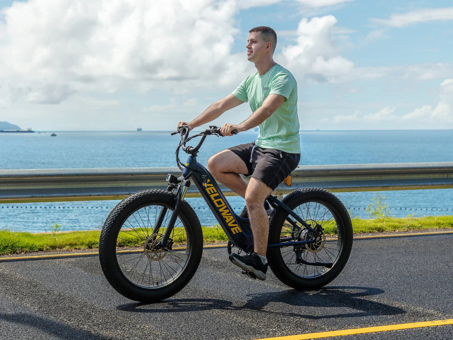 Rover Step Thru Electric Bike by Velowave - E-Bike with over 50 miles per charge - 750 Watt Bafang gear hub motor