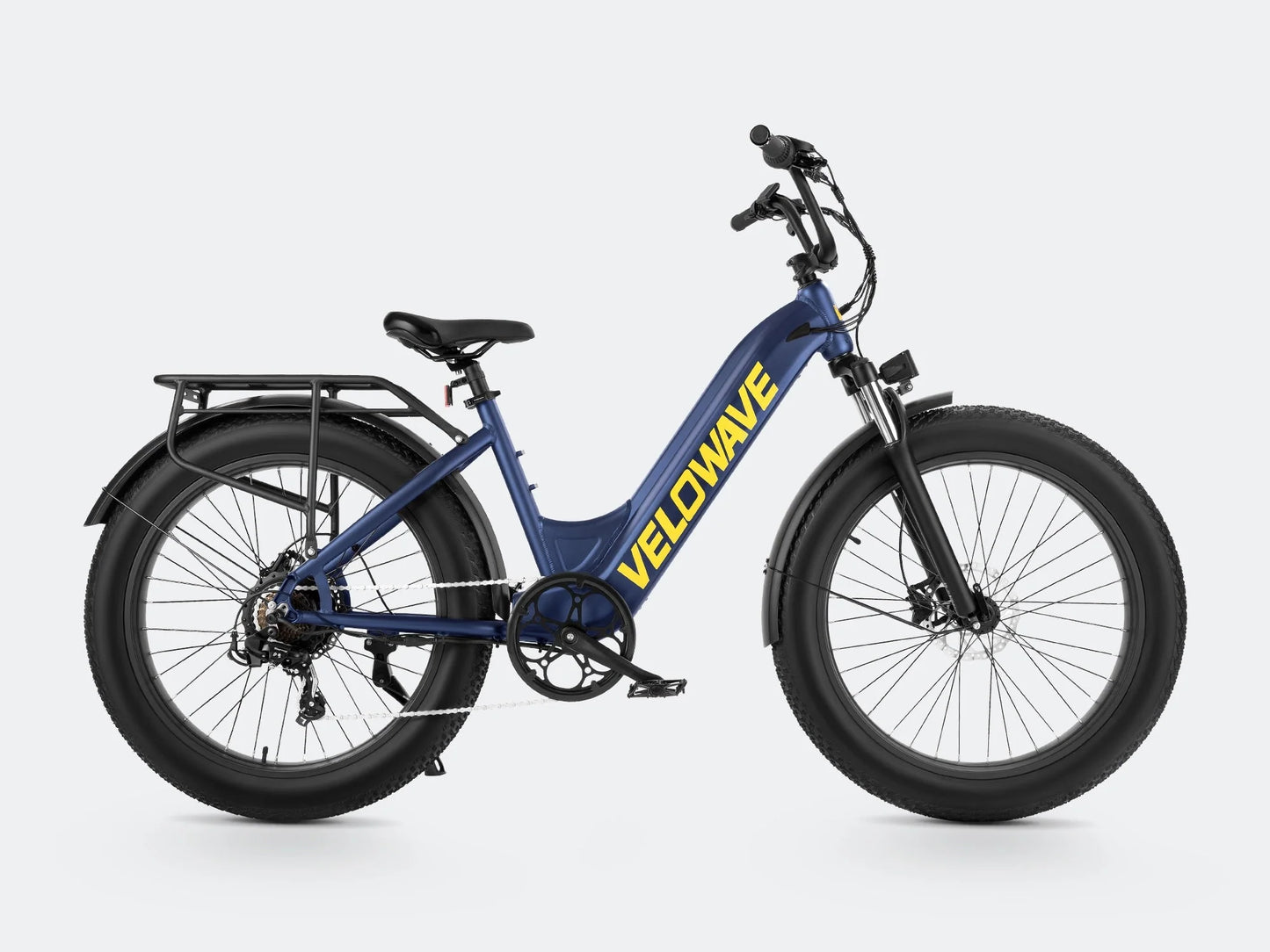 Rover Step Thru Electric Bike by Velowave - E-Bike with over 50 miles per charge - 750 Watt Bafang gear hub motor