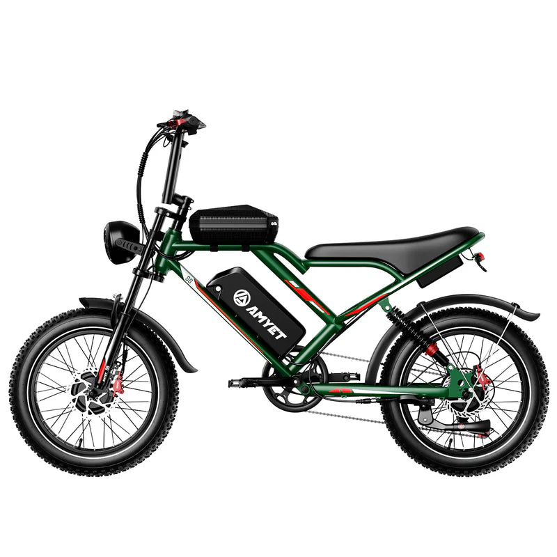 07 AMYET S8 E-BIKE - 2000W Dual Motor Electric Bike 20" MOUNTAIN E-BIKE