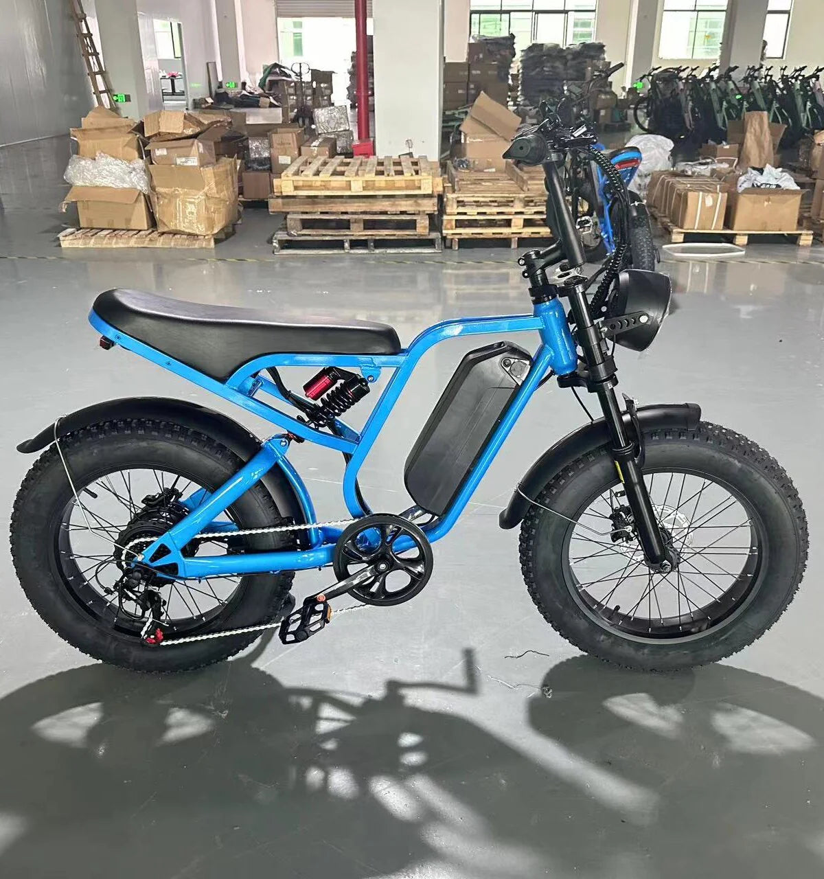 04 SU8 E-Bike By Bluvall -  32MPH - 80 Mile Range - Full Suspension - Electric Bike
