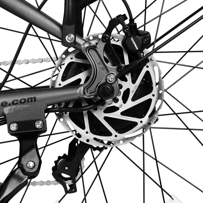 E1 26'' Step-Over Fat Tire E-Bike by Veefa - 750W(Peak 1000W) motor - top speeds of 28 MPH - lockable, removable battery