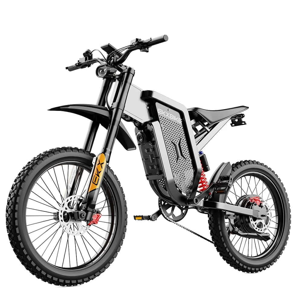 X21 MAX E-Bike By EKX -G3000W 60V 30Ah electric dirt bike for adults - EKX X21 Max has a top speed of 85 kmp (50+ mph)