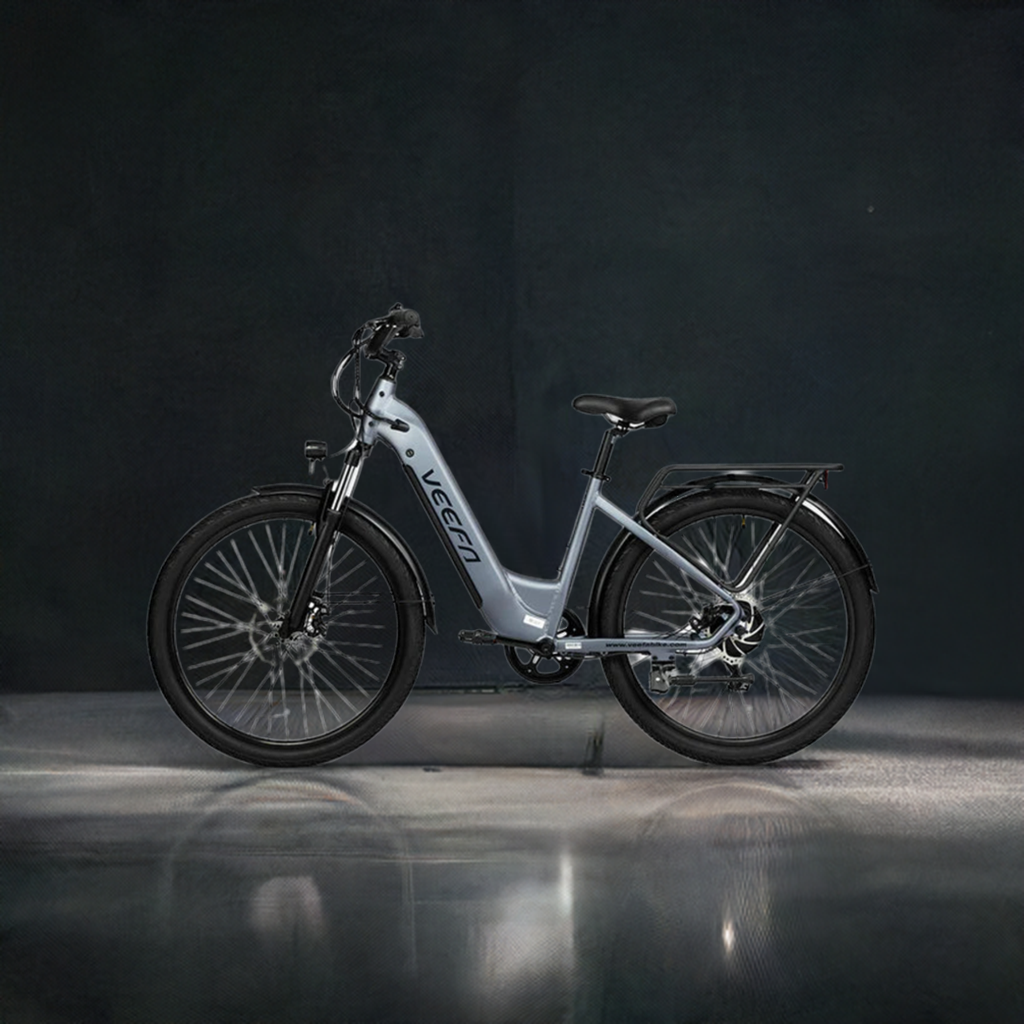 10 The X2 27.5" City Series E-Bike by Veefa - Hydraulic front suspension - Smart LCD