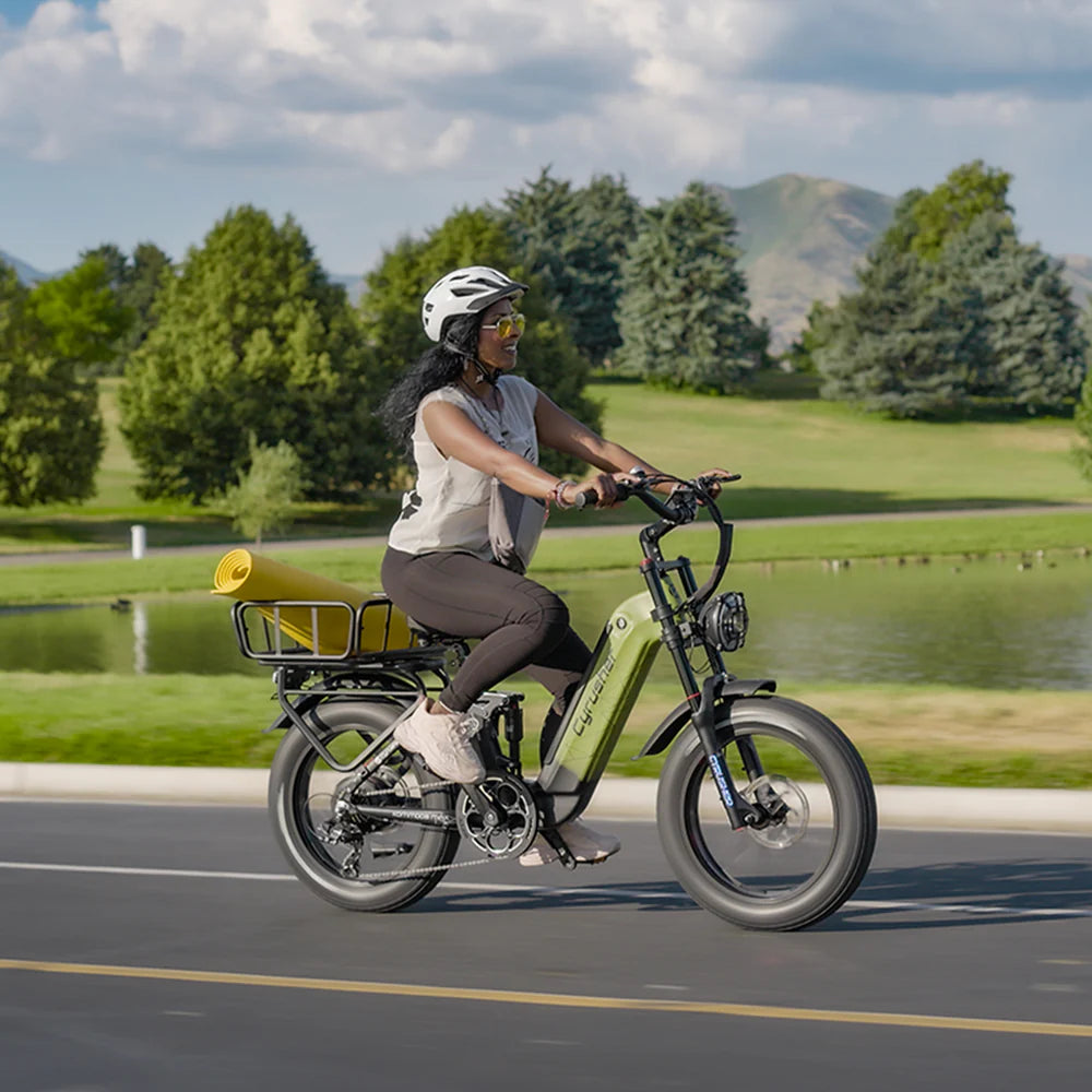 06 KOMMODA 2.0 E-Bike by Cyrusher - 68 miles - 48V 20Ah removable battery - 750 Watt - 350 Pounds