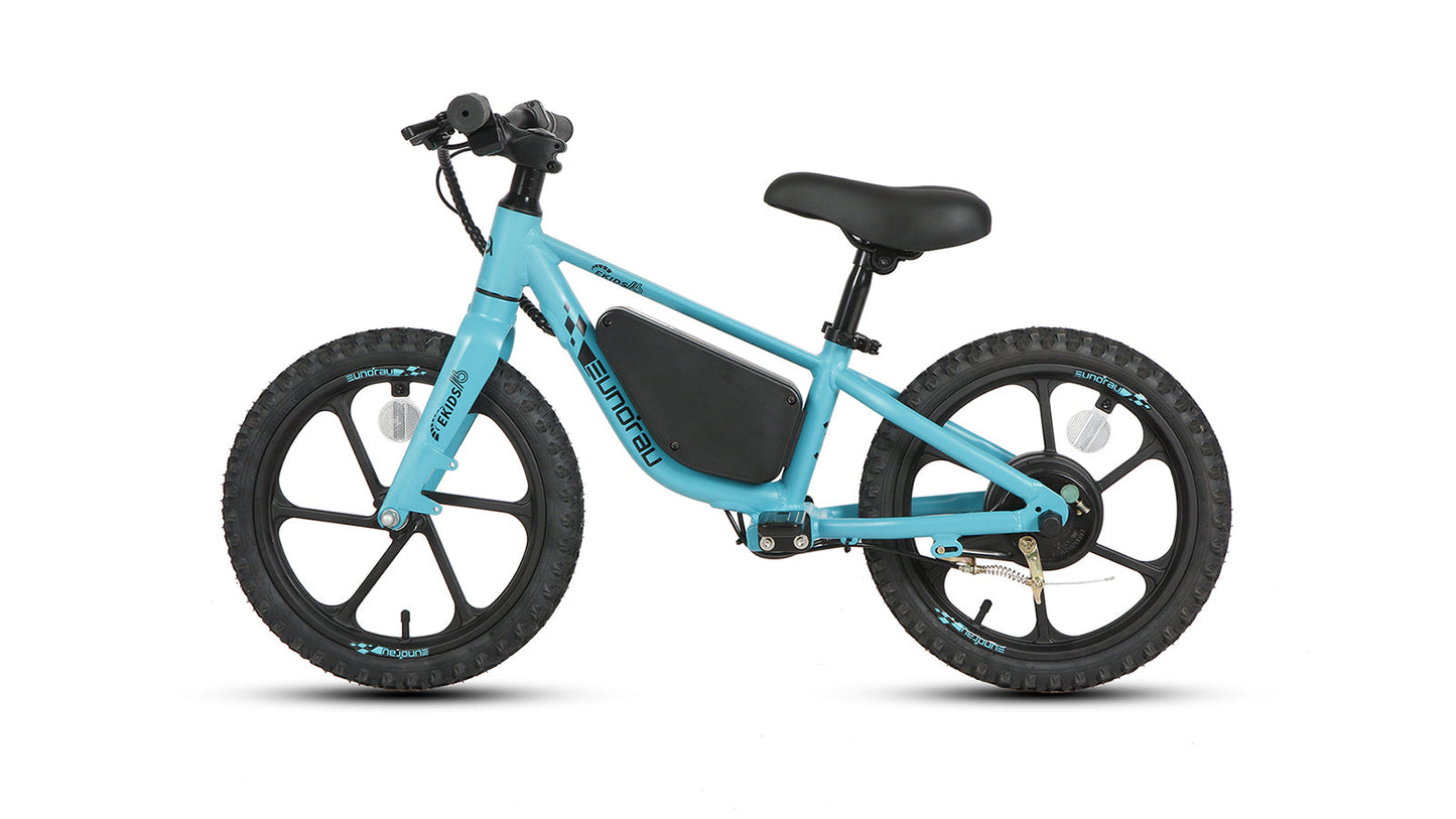 EKIDS-16 2024 E-Bike by Eunorau 24V 10AH battery with EUNORAU-designed battery casing