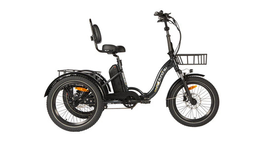 02 ONE TRIKE By Eunorau - City, Cargo, Trike, E-Bike - 50 Mile Range - Cost Effective - Folding