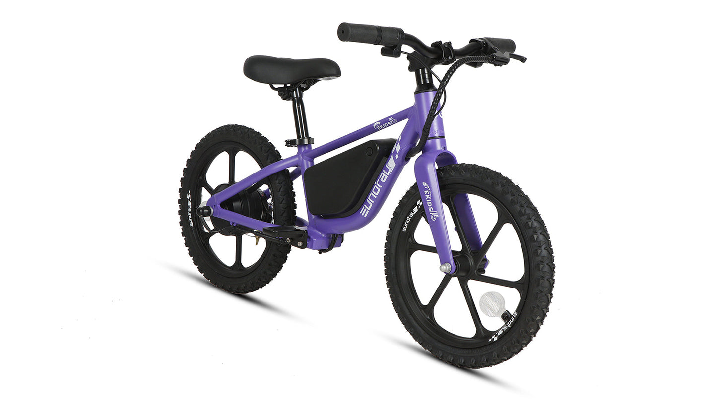 EKIDS-16 2024 E-Bike by Eunorau 24V 10AH battery with EUNORAU-designed battery casing