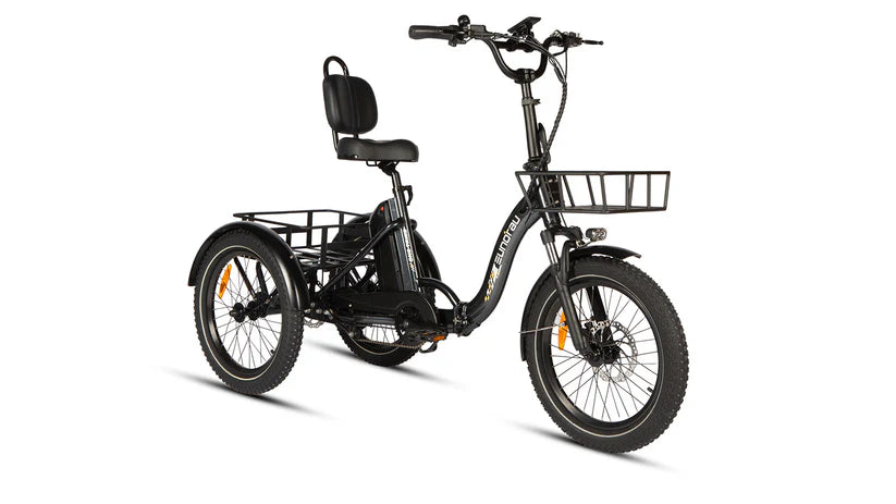 02 ONE TRIKE By Eunorau - City, Cargo, Trike, E-Bike - 50 Mile Range - Cost Effective - Folding