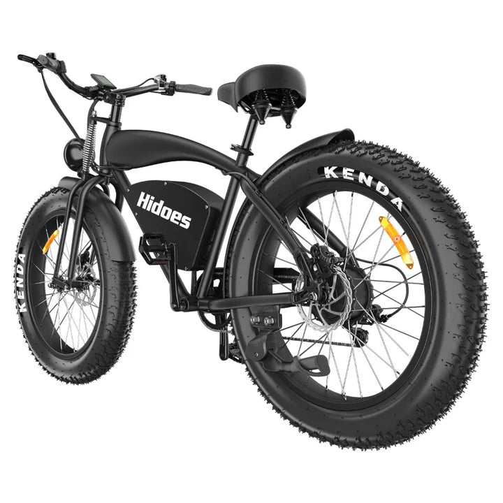 B3 Electric Bike, Retro Fat Tire E-Bike By Hidoes®  - 1200Watt 48Volt 18.2Amps Battery, 60 Miles  Long Range