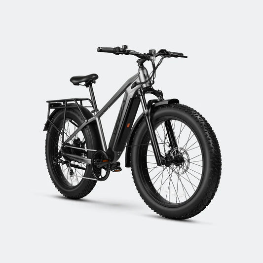 E1 26'' Step-Over Fat Tire E-Bike by Veefa - 750W(Peak 1000W) motor -  top speeds of 28 MPH - lockable, removable battery