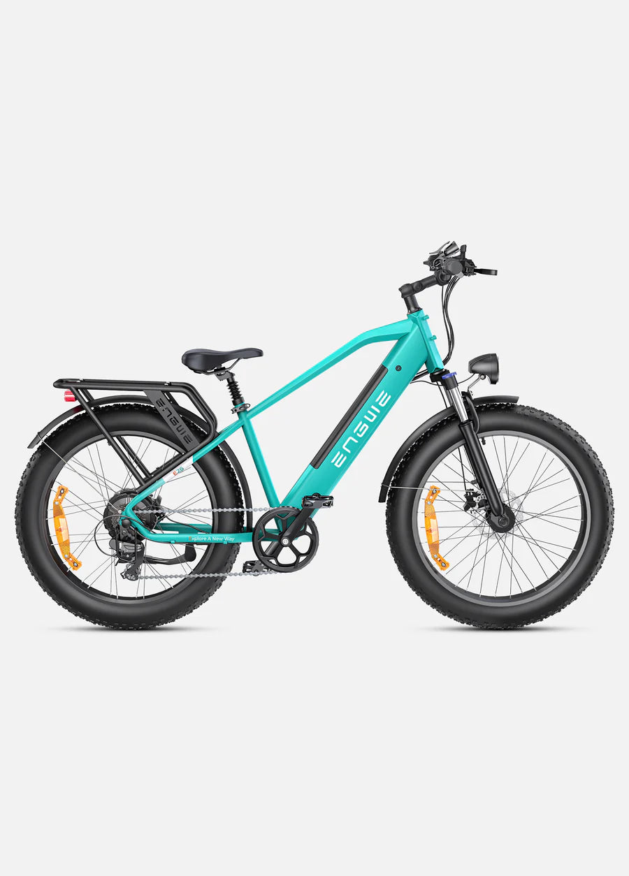 The E26 by Engwe - 1000W(Peak) 87 miles Dual Suspension All-Terrain E-bike Great Mountain E-Bike