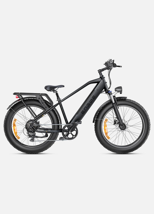 The E26 by Engwe - 1000W(Peak) 87 miles Dual Suspension All-Terrain E-bike Great Mountain E-Bike