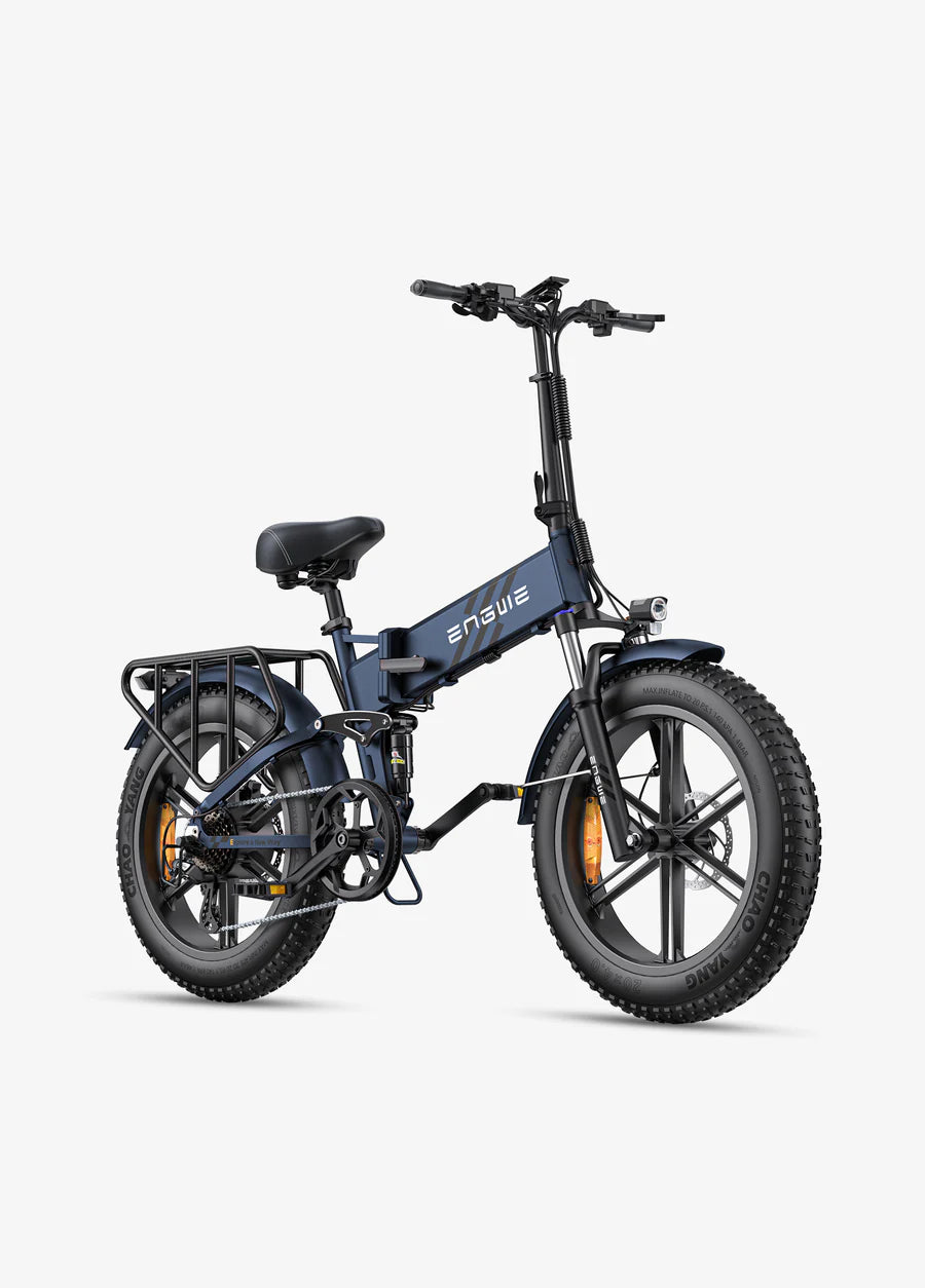 Engine Pro 2.0 by Engwe - 1200W (peak), Outdoor adventure folding E-Bike -ENGINE PRO 2.0 Electric bike 52V16AH 20*4.0 fat Tire Bike 750W Powerful Motor 8Speeds Torque sensor electric Bicycle 45KM/H Mountain Snow e bike Hydraulic Suspension