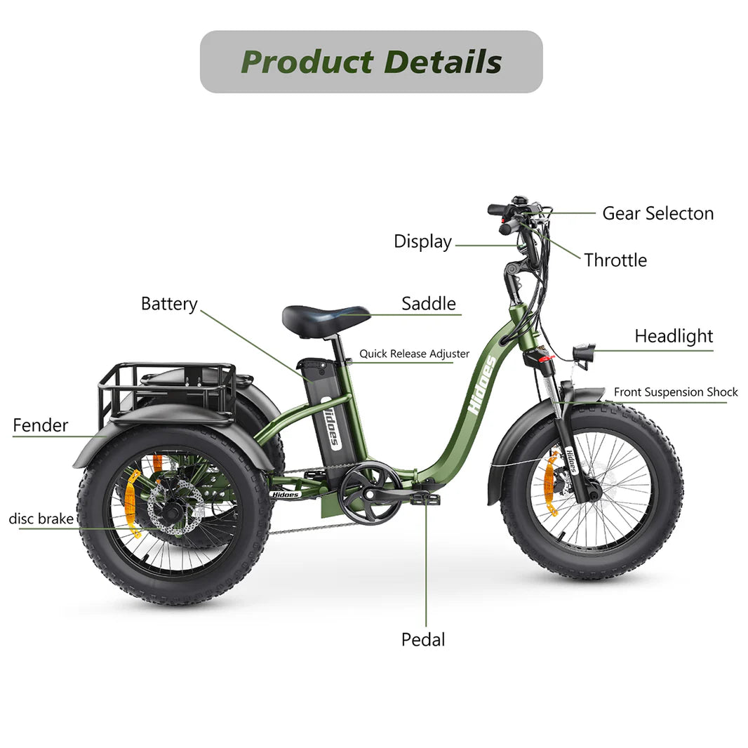 Introducing the ET1 Electric Tricycle by Hidoes® - Great Cargo E-Bike,