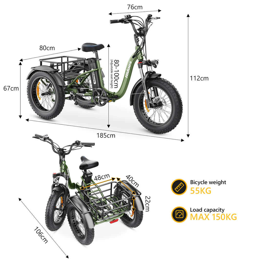 Introducing the ET1 Electric Tricycle by Hidoes® - Great Cargo E-Bike,