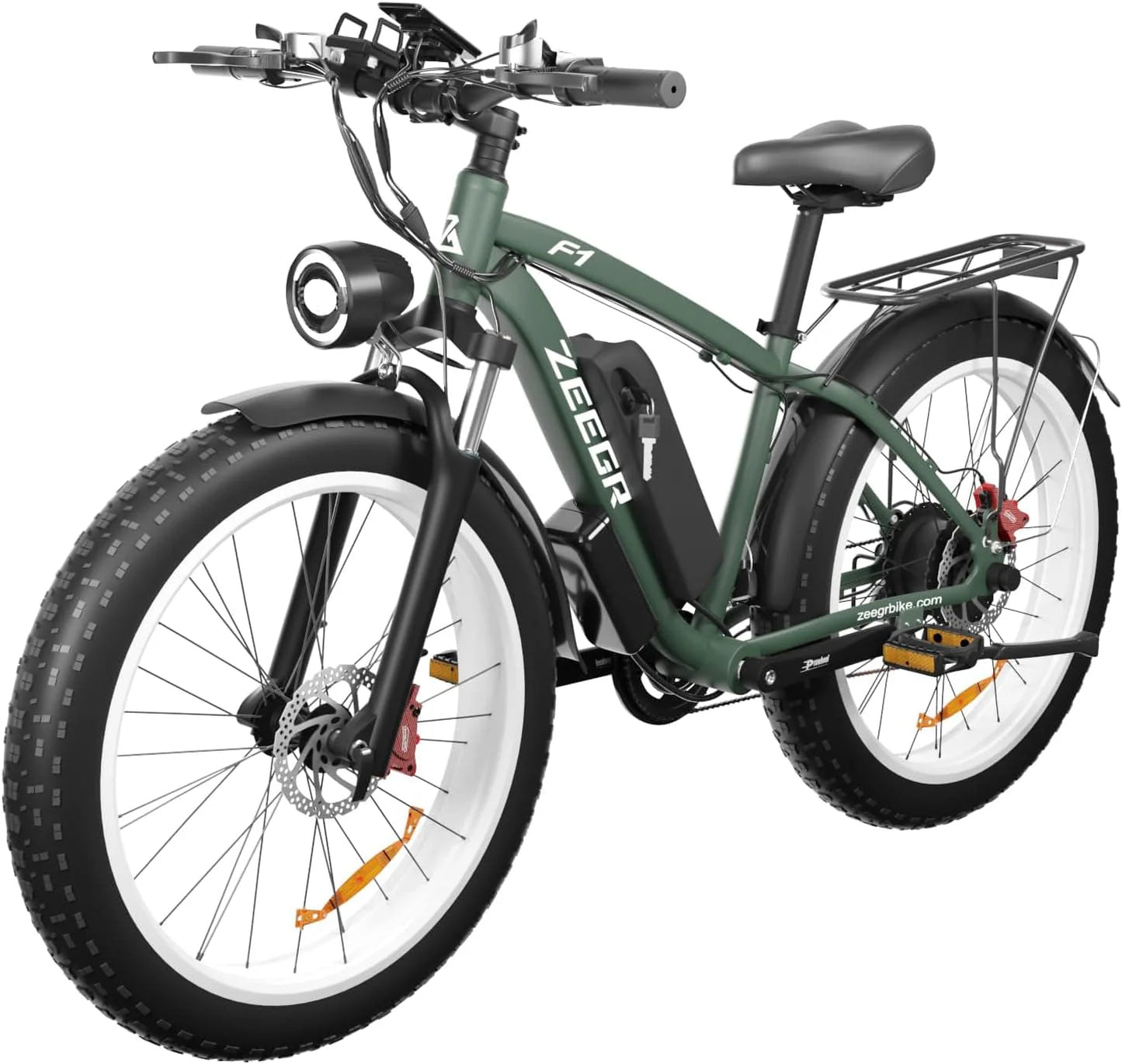 Zeegr F1 Electric Bike By  BluVall - Fat Tire 26" 1000W 31mph 60Miles All-Terrain - Mountain