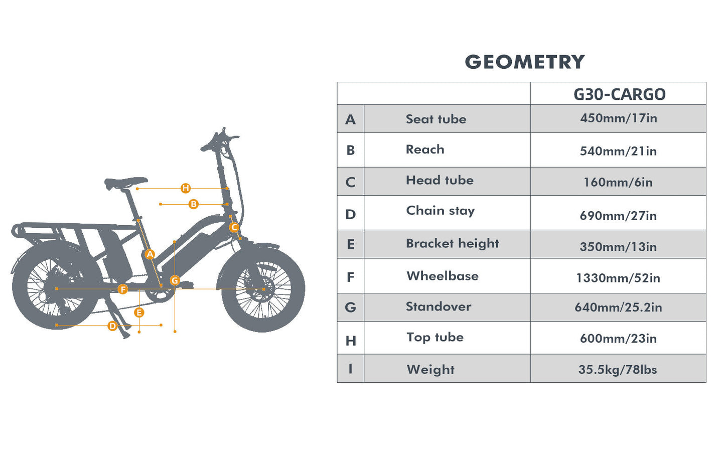 G30-CARGO E-Bike by Eunorau -   20" City Tire Model G30-CARGO E-Bike