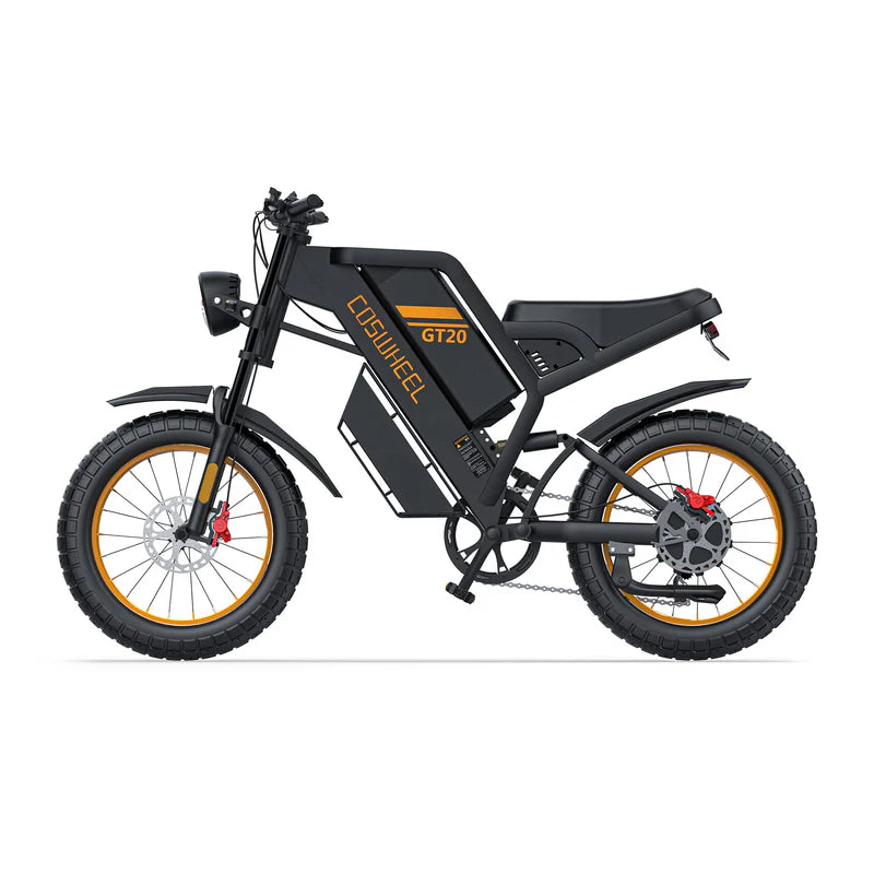 00 COSWHEEL GT20 - torque 80N.m, can climb 30 degrees slope, fat tire motorcycle ebike