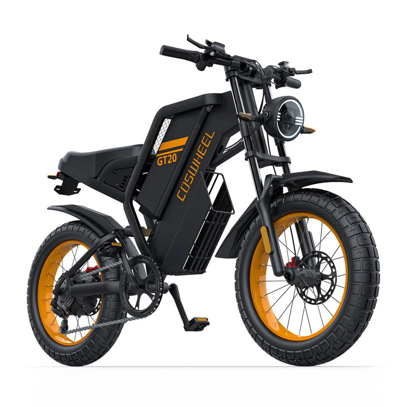 00 COSWHEEL GT20 - torque 80N.m, can climb 30 degrees slope, fat tire motorcycle ebike