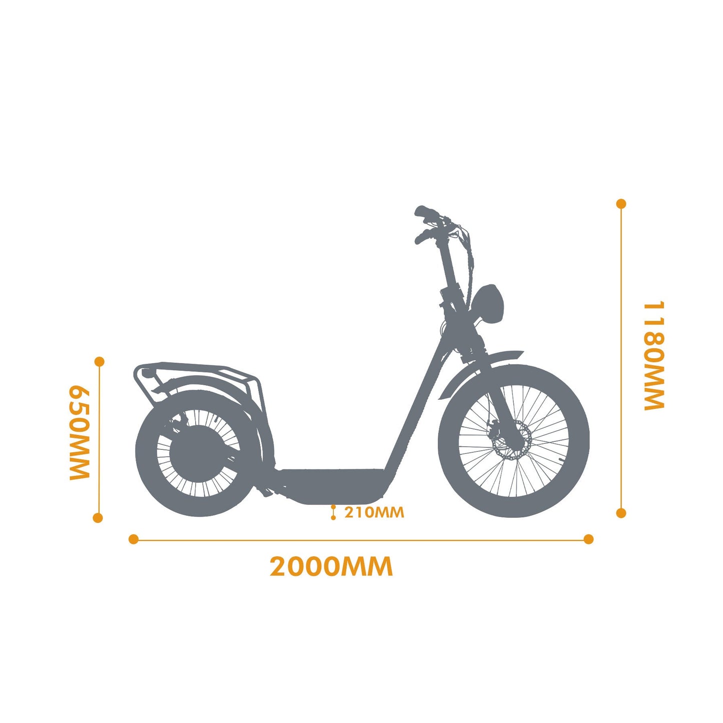 05 JUMBO Electric Scooter by Eunorau -   JUMBO 48V1000W Powerful Fastest Stand up Motor Kick Scooter E-Bike