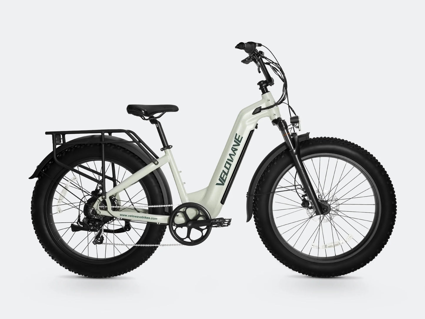 03 Velowave Ranger 2.0 E-Bike - Step-Thru - 750Watt Motor - 26x4 Fat Tire -