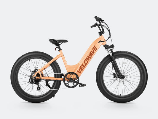 Rover Step Thru Electric Bike by Velowave - E-Bike with over 50 miles per charge - 750 Watt Bafang gear hub motor