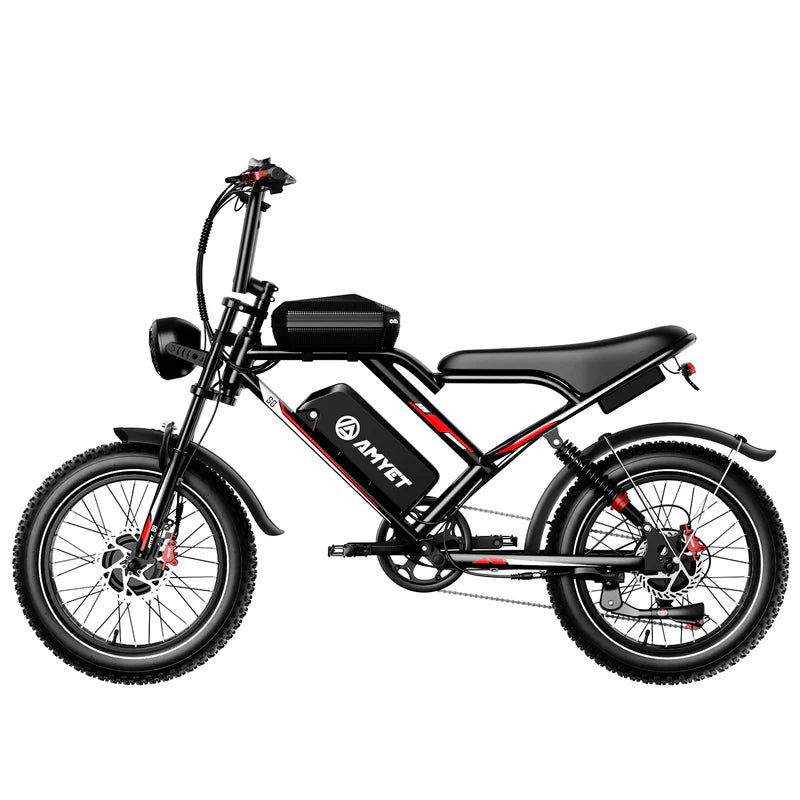 02 AMYET S8 E-BIKE - 2000W Dual Motor Electric Bike 20" MOUNTAIN E-BIKE