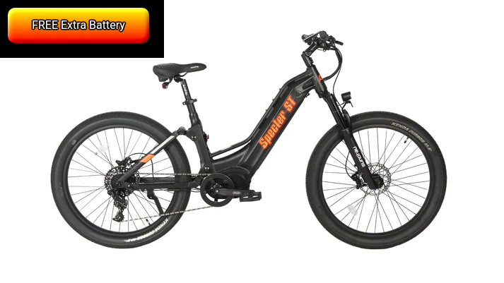 BUY SPECTER-ST 2024  E-Bike by Eunorau - 27.5"*3.0" MTB Tire Model SPECTER ST&nbsp;1000W - FREE EXTRA BATTERY